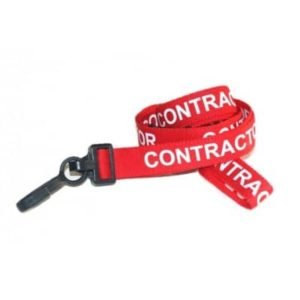 Red Colour Tube Type ID Card Lanyard/Tag