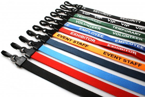 All Colour Tube Type with Clip & Plastic Fitting ID Card Lanyard/Tag
