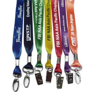 All Size Indian Satin with Screen Printing ID Card Lanyard/Tag