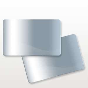 ID Card Silver Plain Cards