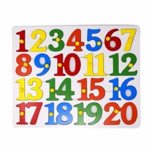 Number Board with Knob - Wooden Educational Equipment