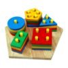 Shape & Colour Stacking Board - Educational Equipments