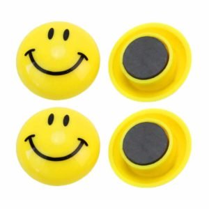 Magnet type Smiley Fridge Badge